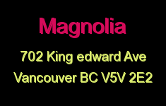 Magnolia 702 KING EDWARD V5V 2E2